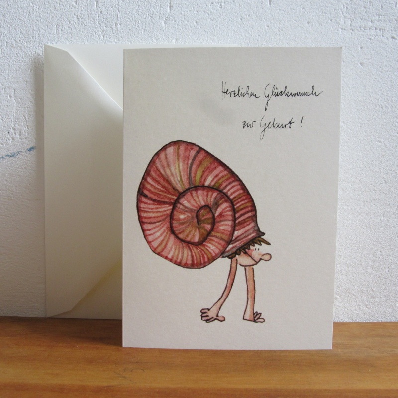 Schneckenhaus mit Kind