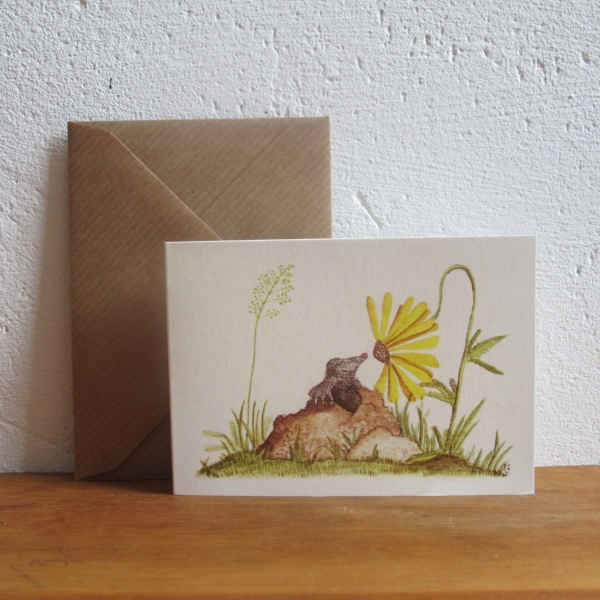 Blume und Maulwurf